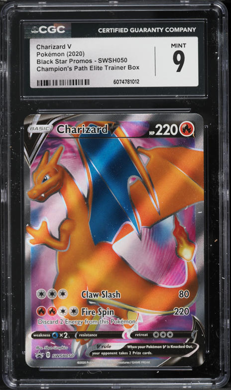 CHARIZARD V | 2020 POKEMON SWSH Black STAR PROMO | PSA MINT 9 CHARIZARD V | 2020 POKEMON SWSH Black STAR PROMO | PSA MINT 9