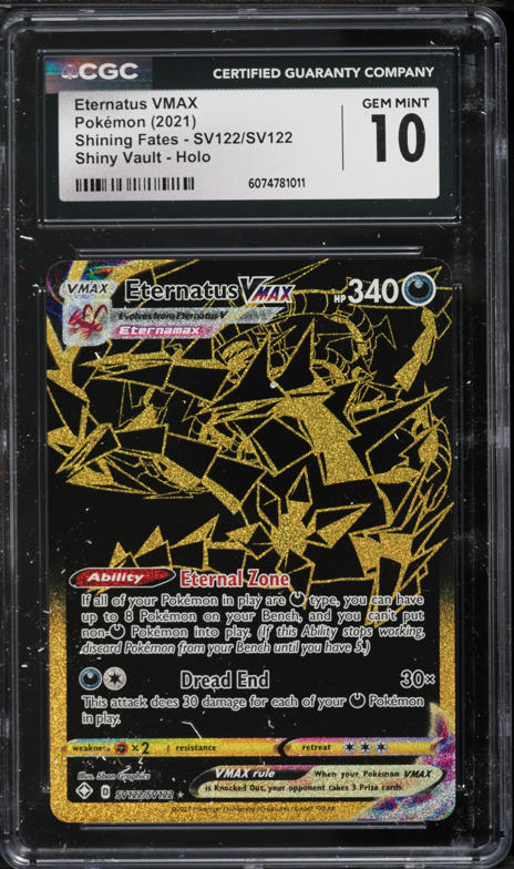 2021 Pokemon Scarlet & Violet Shining Fates Gold Rare Eternatus VMAX #SV121  CGC 10 PRISTINE on Fanatics Collect