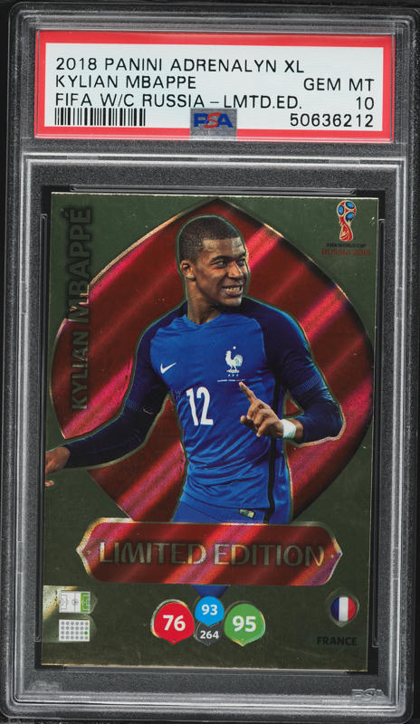 2018 Panini Prizm World Cup Kylian Mbappe ROOKIE #80 PSA 10 GEM