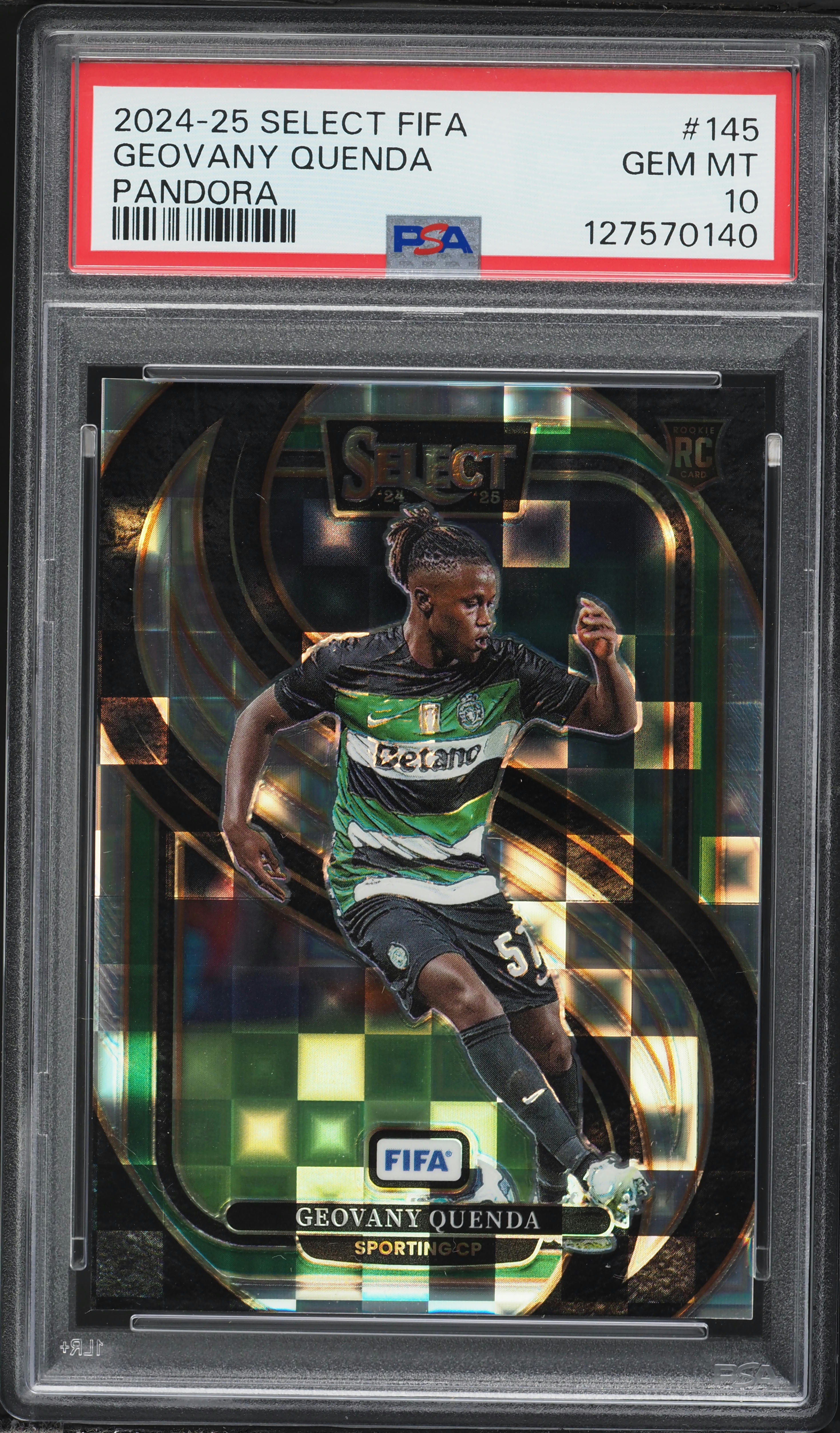 2024 Select Mezzanine FIFA Pandora Geovany Quenda ROOKIE #145 PSA