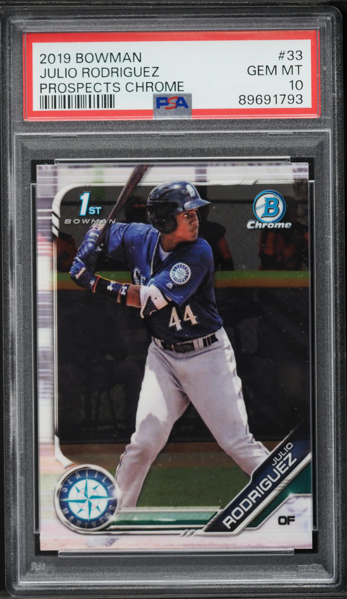 2019 Bowman Julio Rodriguez Prospects Chrome #33 PSA 10 | Card Ladder