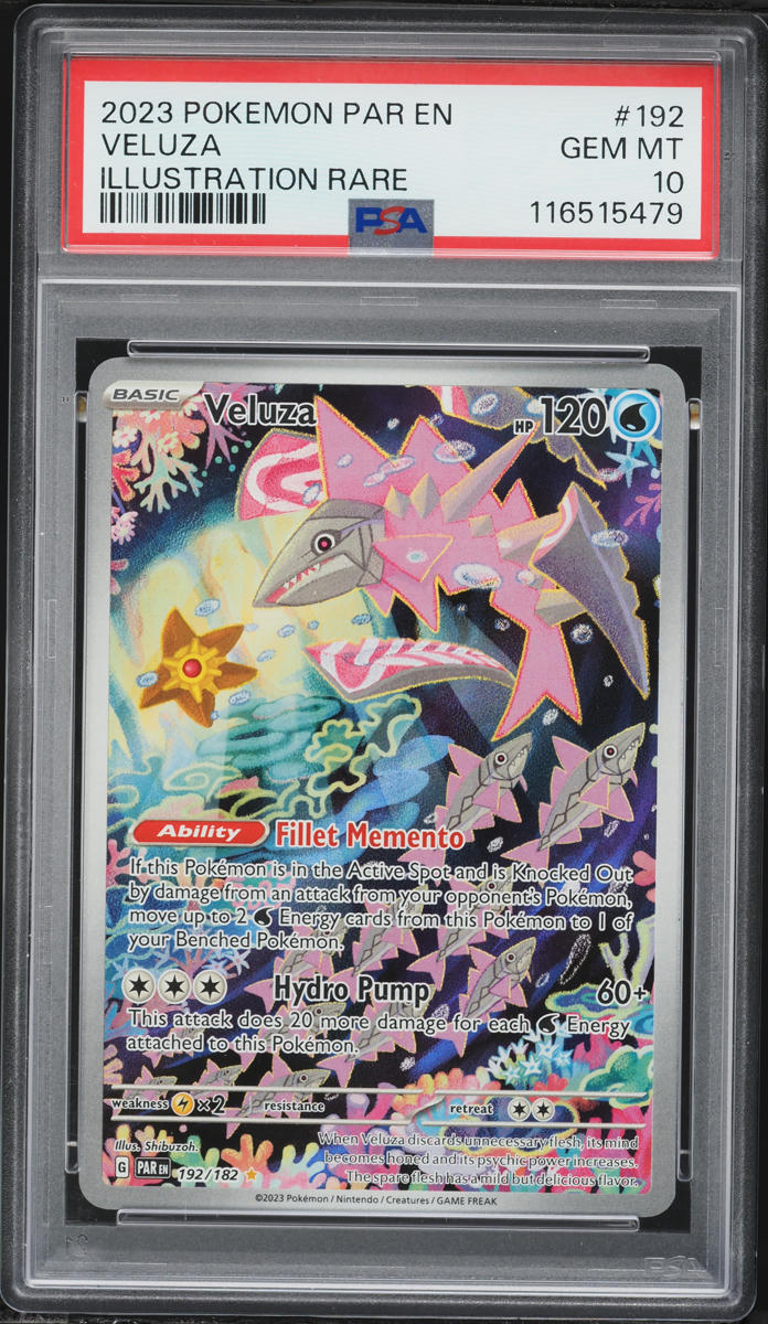 2023 Pokemon Scarlet & Violet Paradox Rift Illustration Rare Veluza #192 PSA 10 GEM MINT