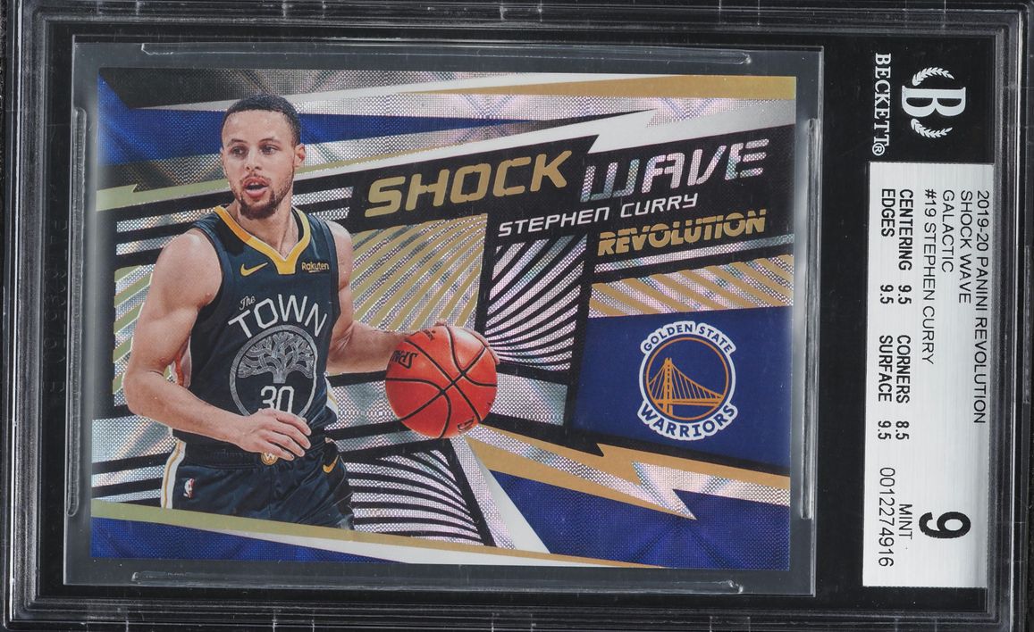 2019 Panini Revolution Shock Wave Galactic Stephen Curry #19 BGS 9 MINT