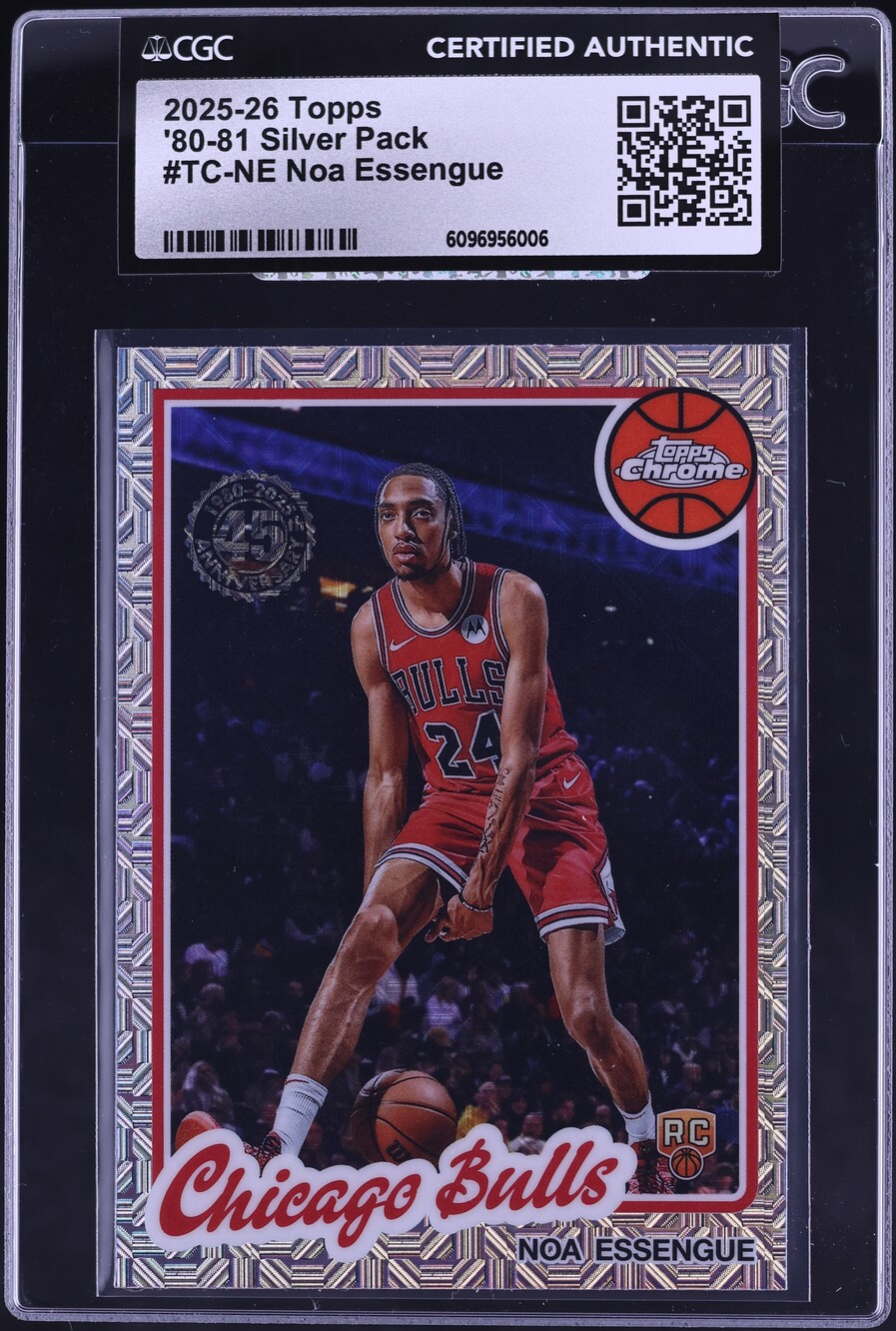 2025 Topps '80 Silver Pack Noa Essengue ROOKIE #TC-NE CGC AUTH