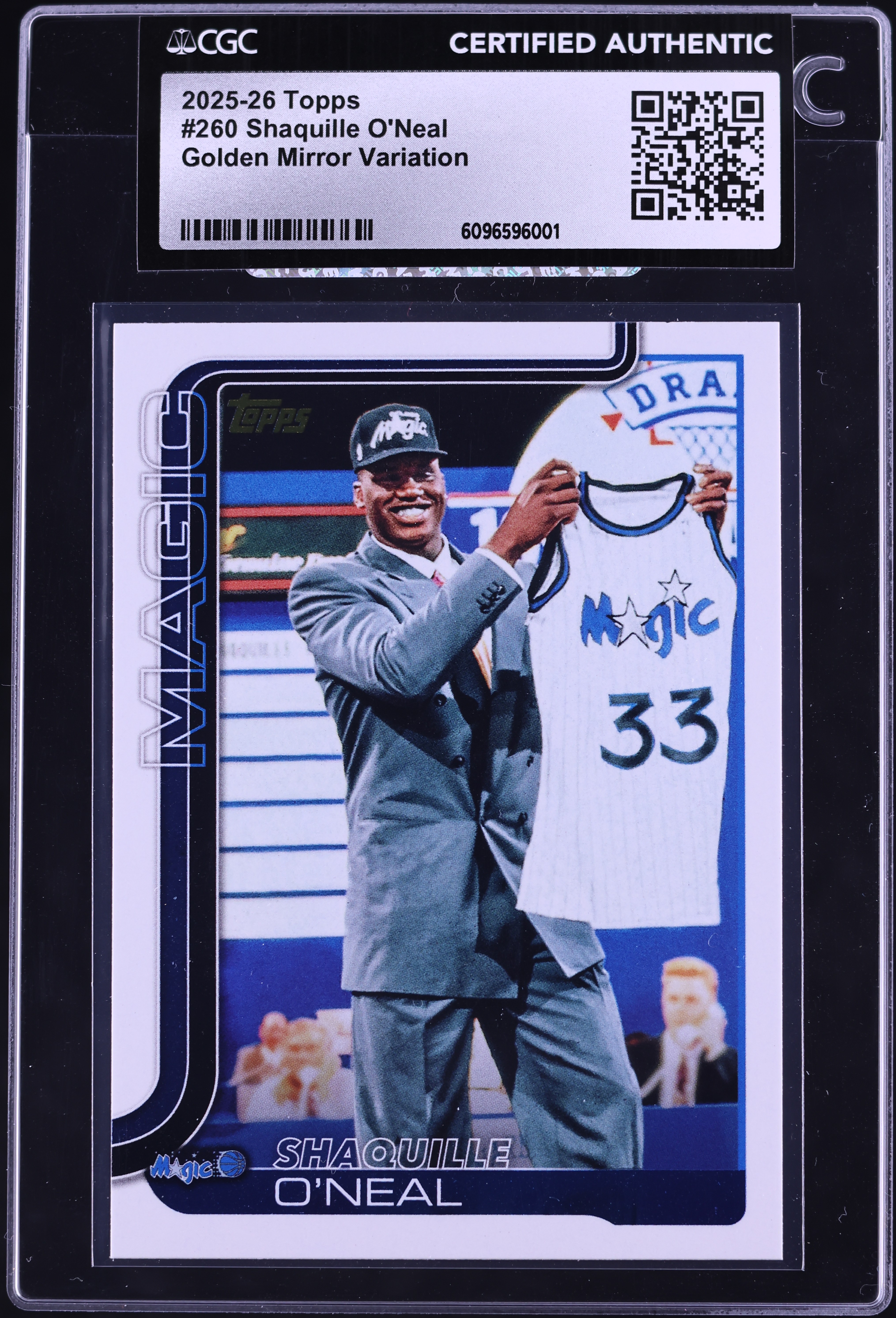 2025 Topps Golden Mirror Variation Shaquille O'Neal #260 CGC AUTH