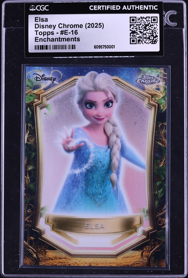 2025 Topps Chrome Disney Wonder Enchantments Elsa #E-16 CGC AUTH