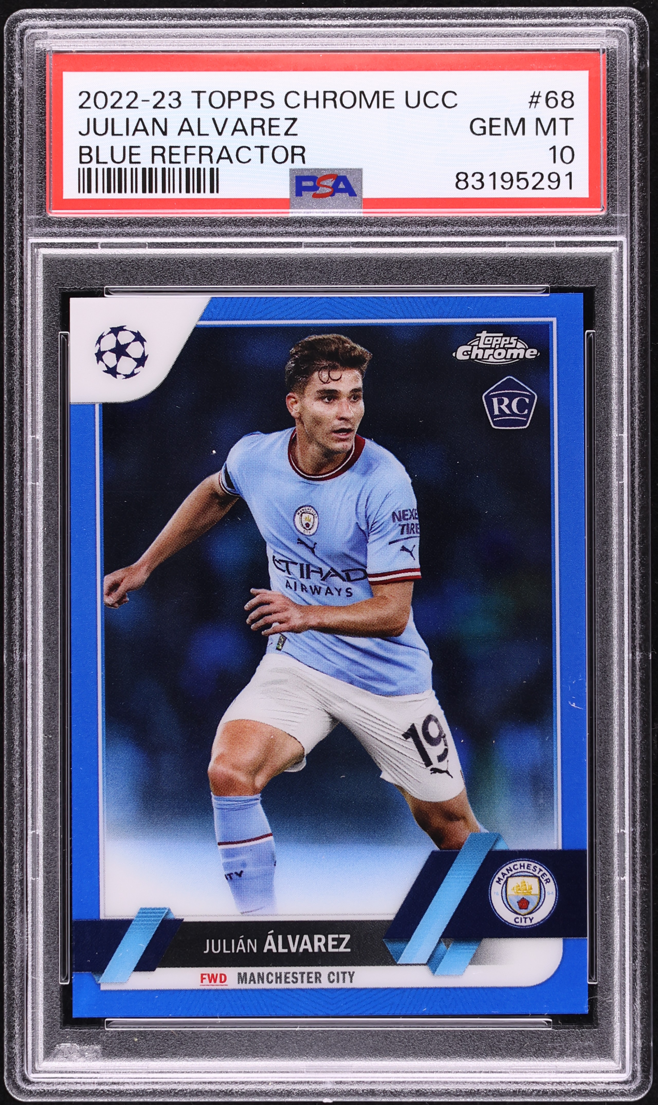 2022 Topps Chrome UEFA Club Competitions Blue Refractor Julian