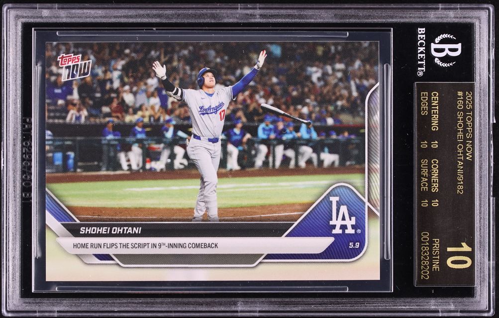 2025 Topps Now Shohei Ohtani #160 BGS 10 PRISTINE, BLACK LABEL