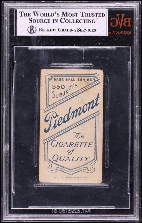 1909-11 T206 Fred Merkle PORTRAIT, PIEDMONT #330 BVG 3 VG