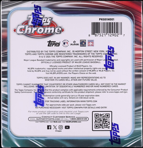 2024 Topps Chrome Baseball Sealed Monster Box