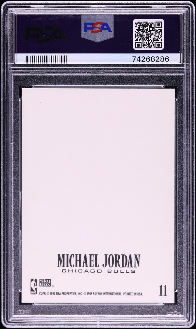 1996 Skybox Z-Force Michael Jordan #11 PSA 8 NM-MT on Fanatics Collect