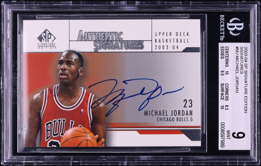 2003 SP Signature Edition Michael Jordan AUTO #AS-MJ BGS 9 MINT
