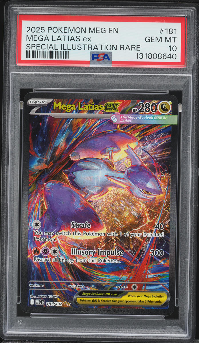 2025 Pokemon Mega Evolution SIR Mega Latias EX #181 PSA 10 GEM MINT