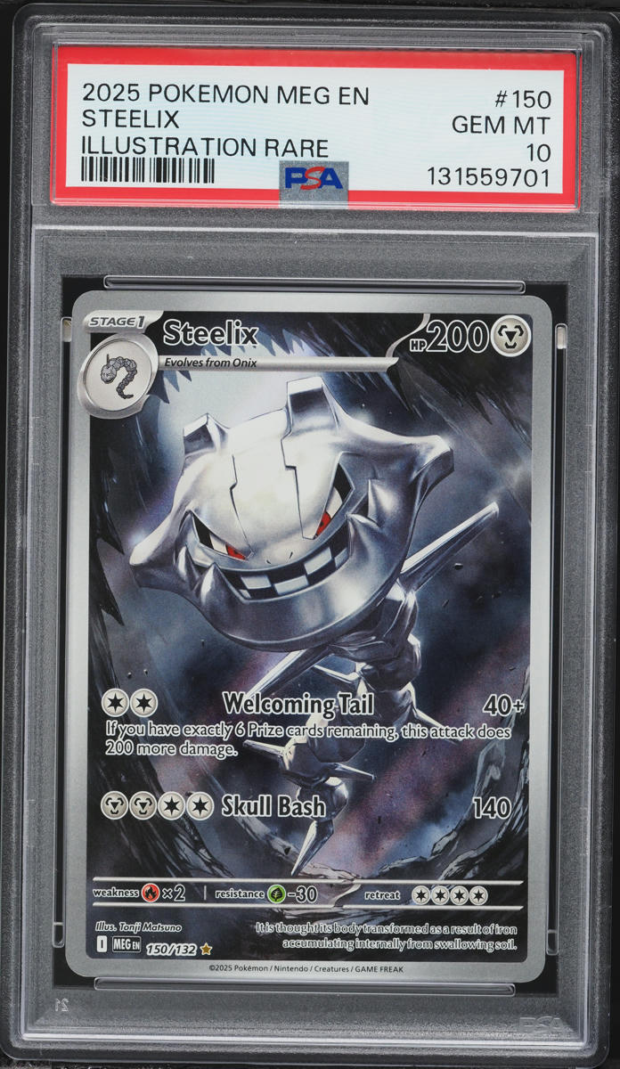 2025 Pokemon Mega Evolution IR Steelix #150 PSA 10 GEM MINT