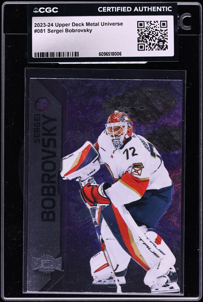 2023 Metal Universe Sergei Bobrovsky #081 CGC AUTH