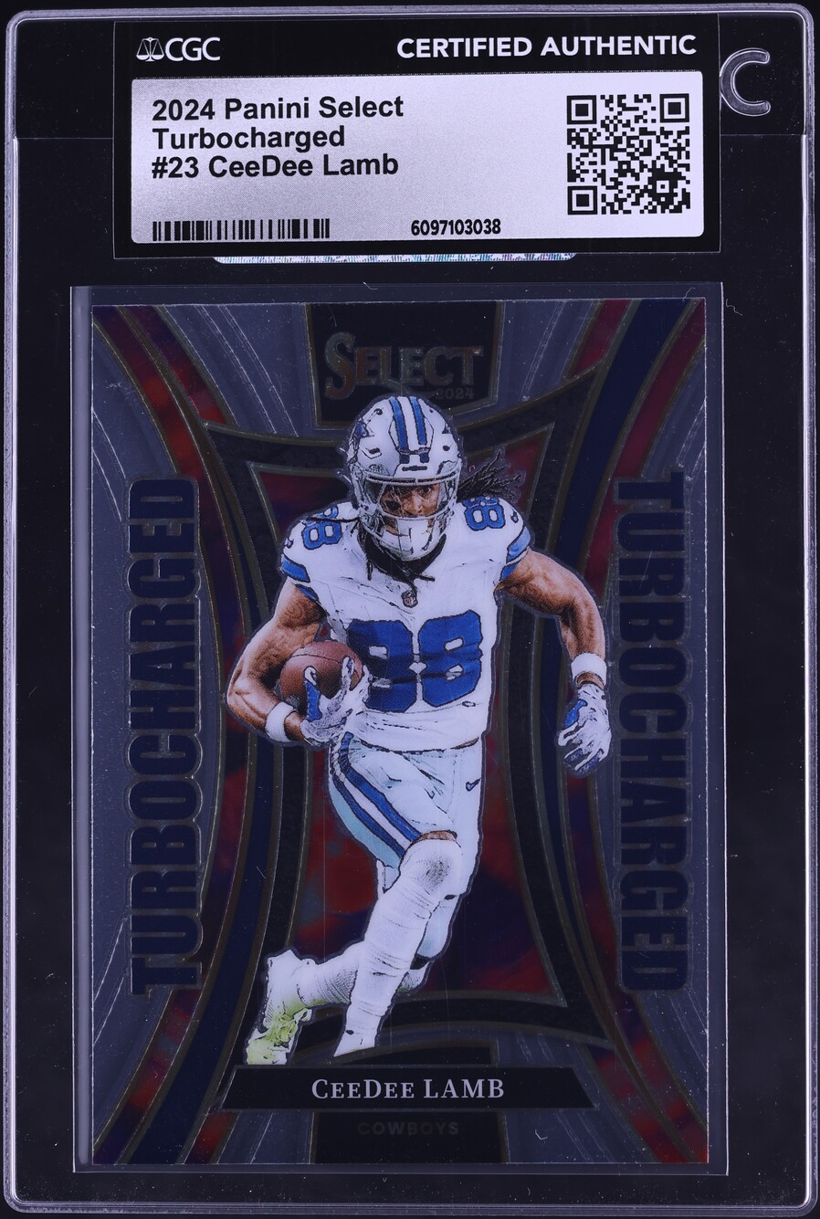 2024 Select Turbocharged CeeDee Lamb #23 CGC AUTH