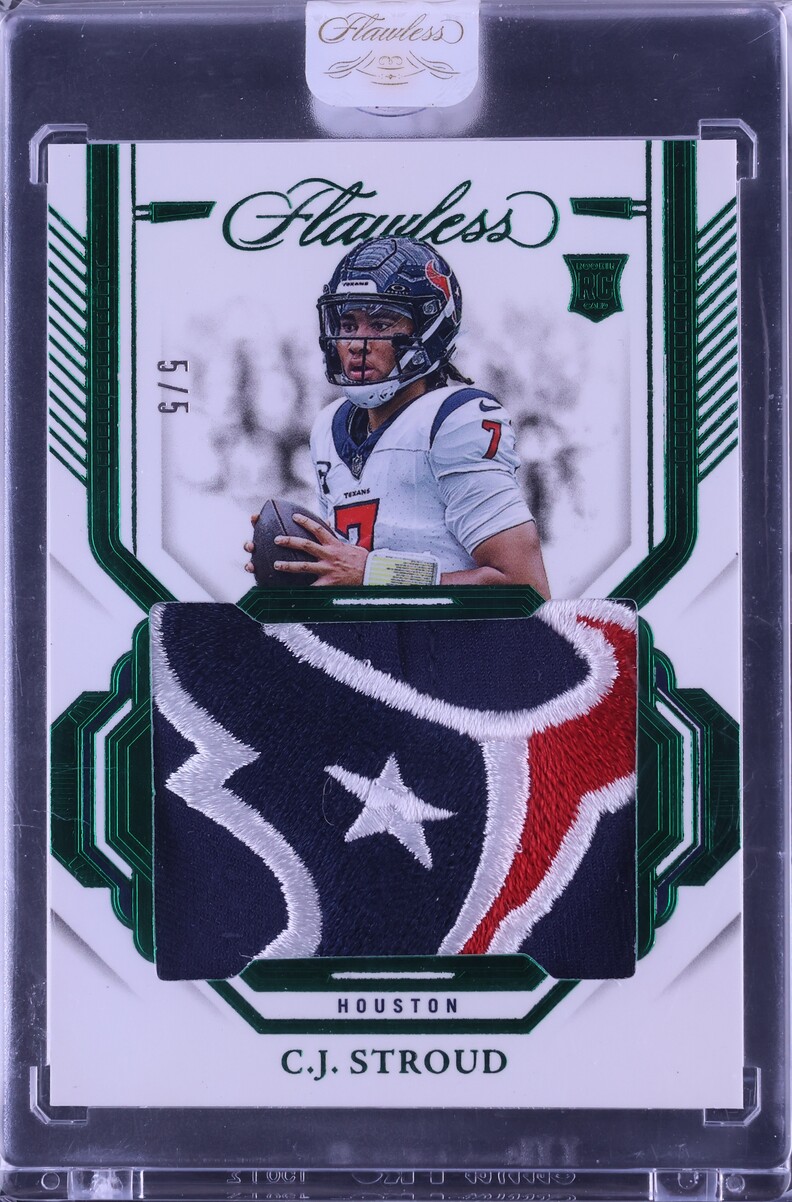 2023 Panini Flawless Emerald C.J. Stroud ROOKIE PATCH 5/5 #RP-CSD CGC AUTH