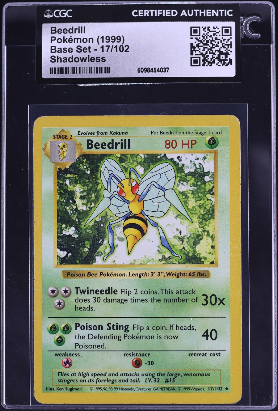 beedrill pokemon card value 17/102 Base Set (Unlimited) The Nerd Multiverse If heads Value of base set unlimited