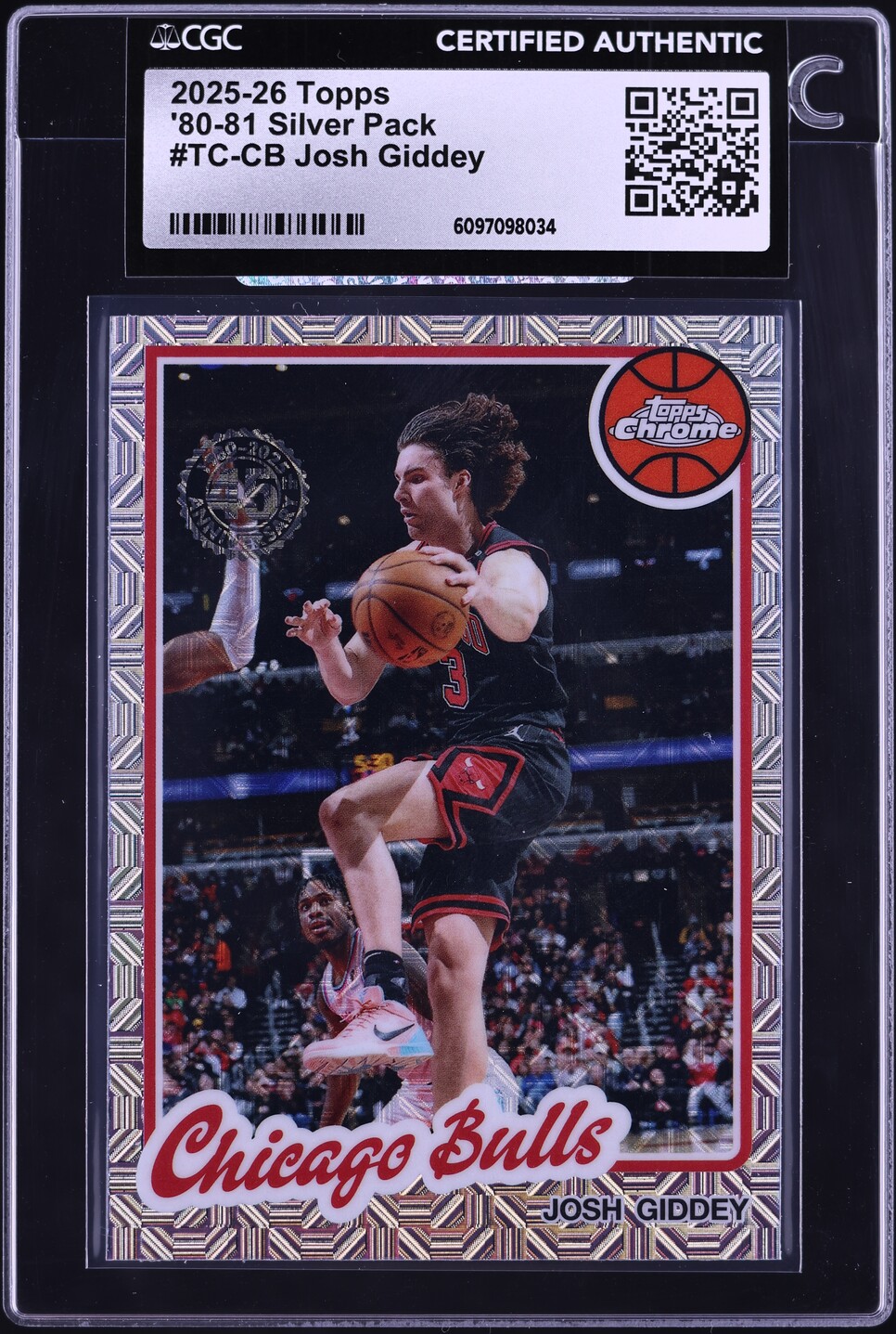 2025 Topps '80 Silver Pack Josh Giddey #TC-CB CGC AUTH