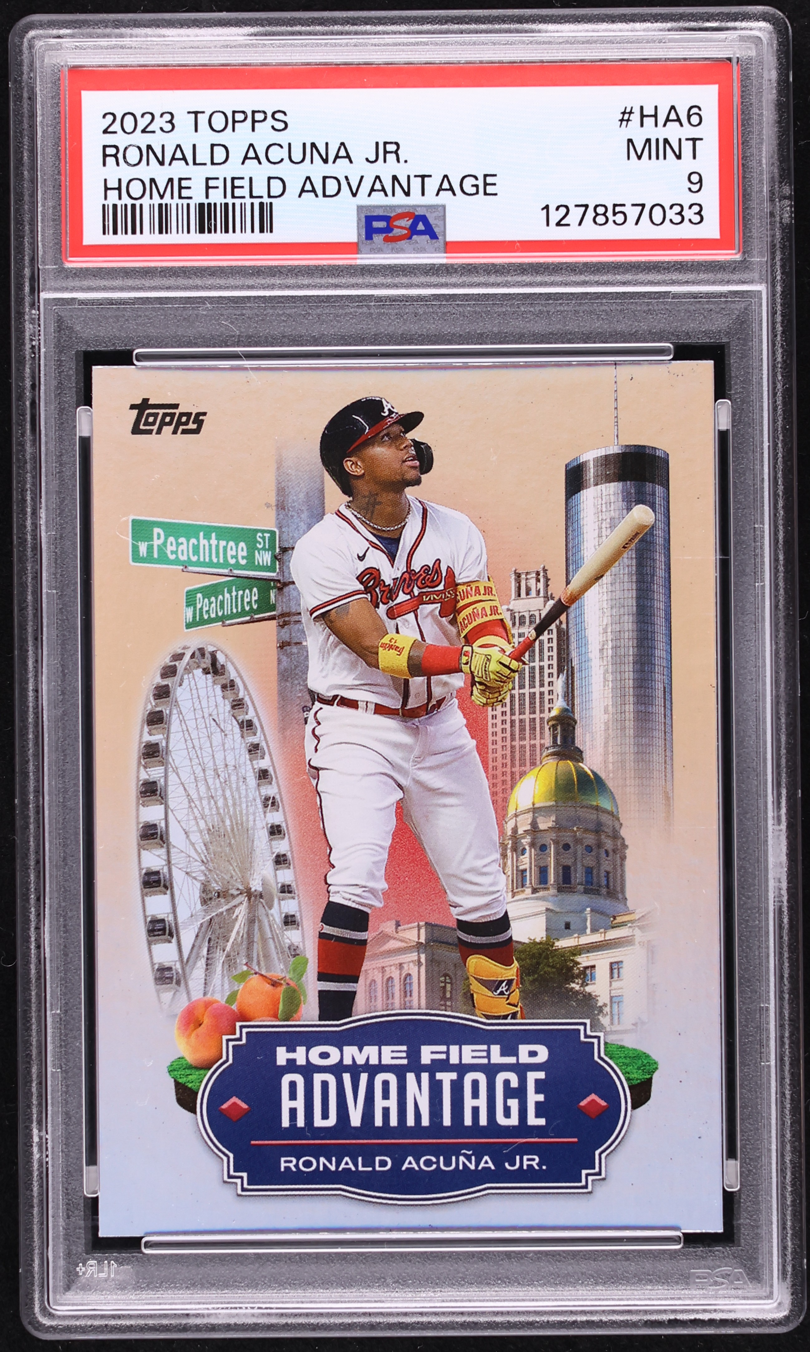 2023 Topps Home Field Advantage Ronald Acuna Jr. #HA6 PSA 9 MINT 