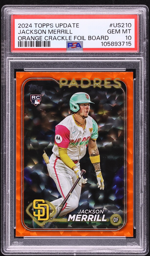 2024 Topps Update Orange Crackle Foilboard Jackson Merrill 2024 Topps Update Orange Crackle Foilboard Jackson Merrill