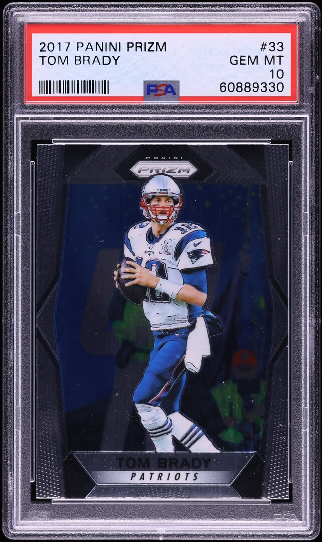 2017 Panini Prizm Tom Brady #33 PSA 10 GEM MINT