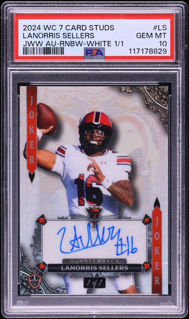 2024 Wild Card 7 Card Studs Hobby Jokers Wild White Lanorris