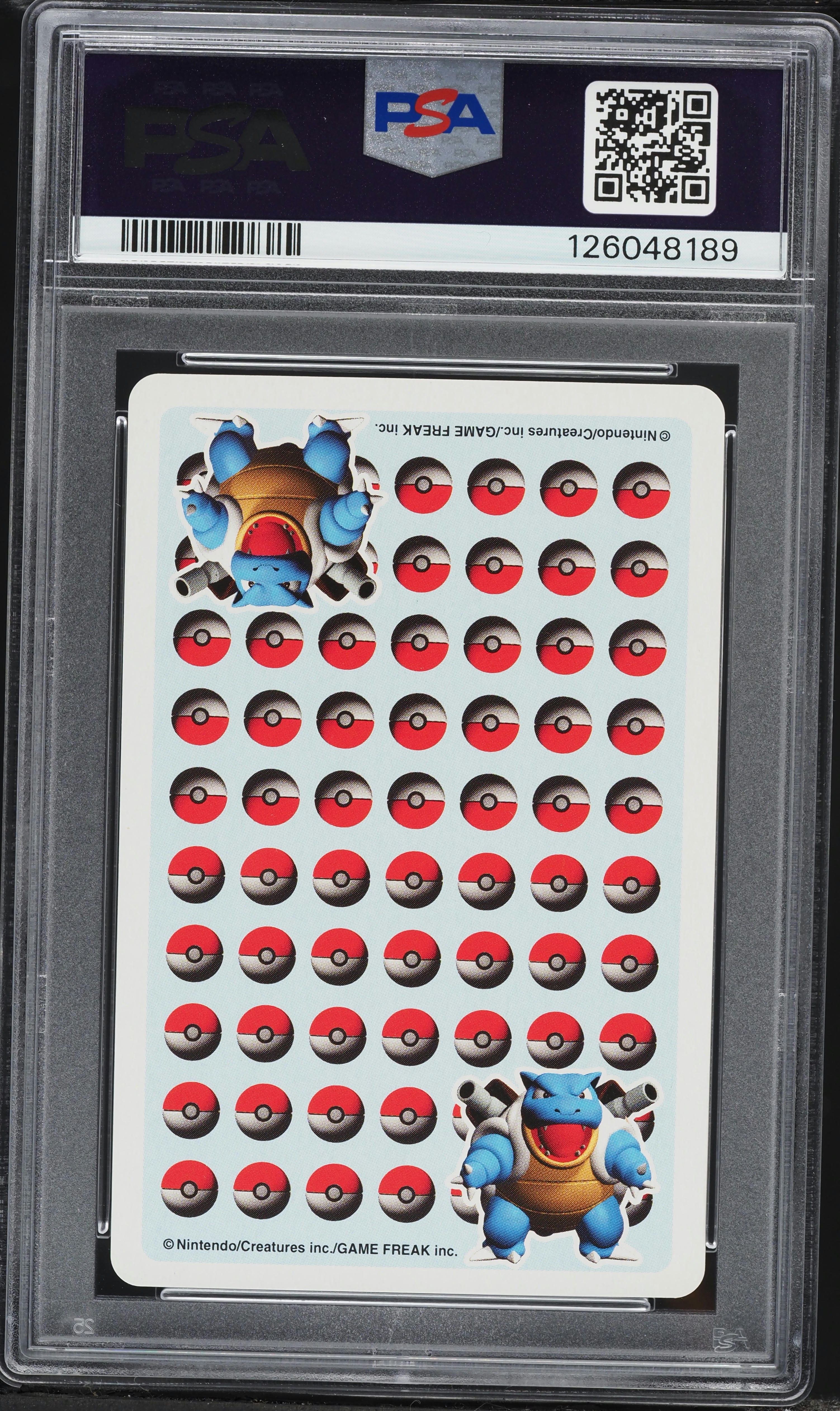 1998 Pokemon Japanese Stadium Blue Version Playing Cards Ace Of