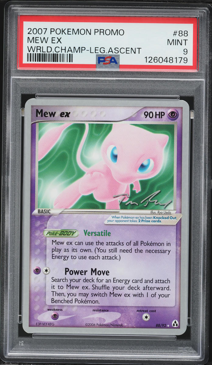 2007 Pokemon XY World Championships Promo Mew EX #88 PSA 9 MINT