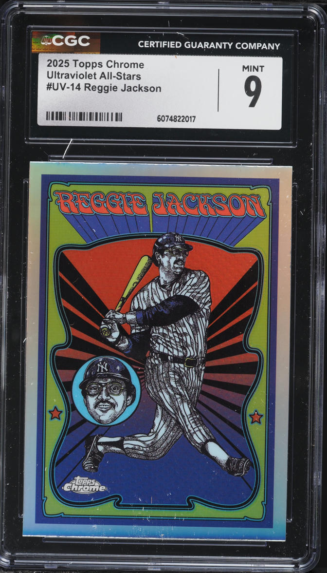2025 Topps Chrome Ultraviolet All-Stars Reggie Jackson #UV-14 CGC 9 MINT