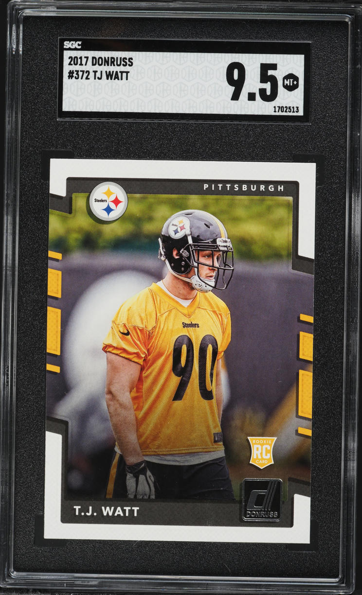 2017 Donruss TJ Watt ROOKIE #372 SGC 9.5 MINT+