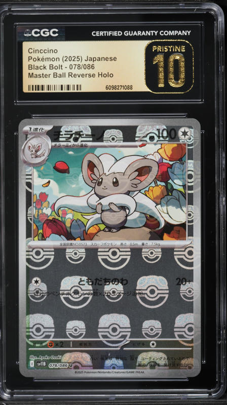2024 Pokemon Japanese Scarlet & Violet Wild Force AR Cinccino #83 CGC 10  PRISTINE on Fanatics Collect