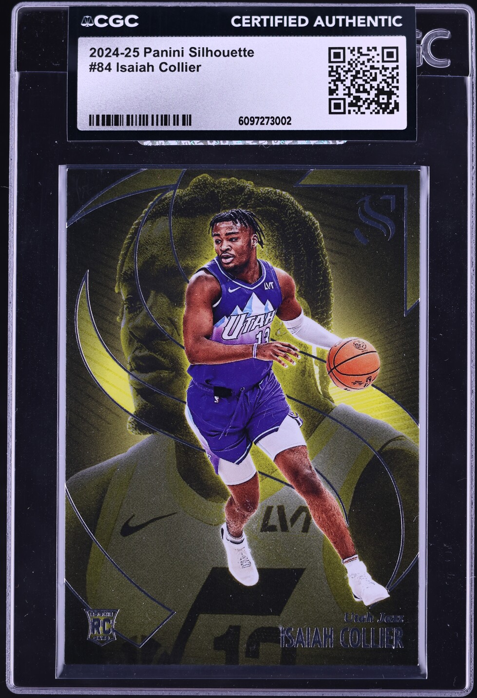 2024 Panini Silhouette Isaiah Collier ROOKIE #84 CGC AUTH