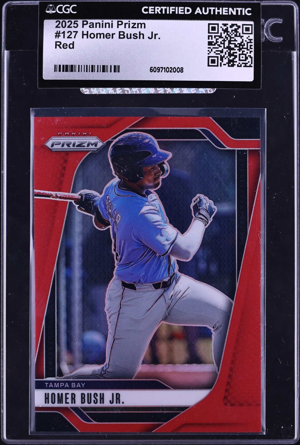 2025 Panini Prizm Red Homer Bush Jr. /299 #127 CGC AUTH