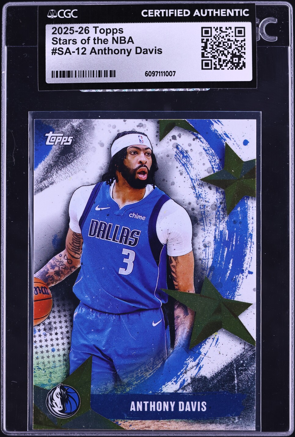 2025 Topps Stars Of NBA Anthony Davis #SA-12 CGC AUTH
