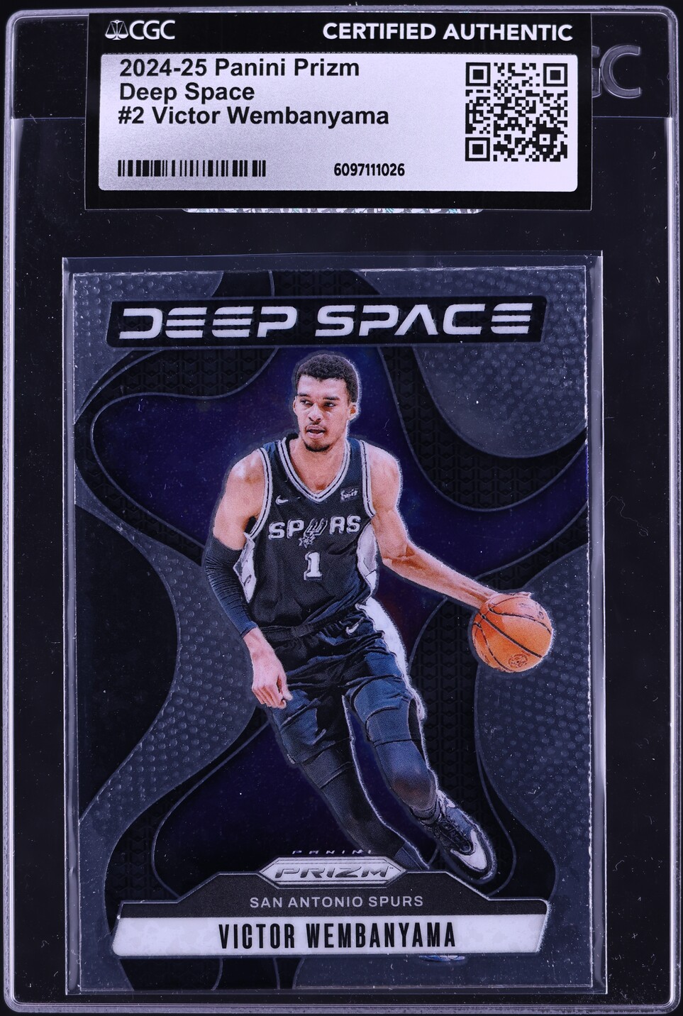 2024 Panini Prizm Deep Space Victor Wembanyama #2 CGC AUTH