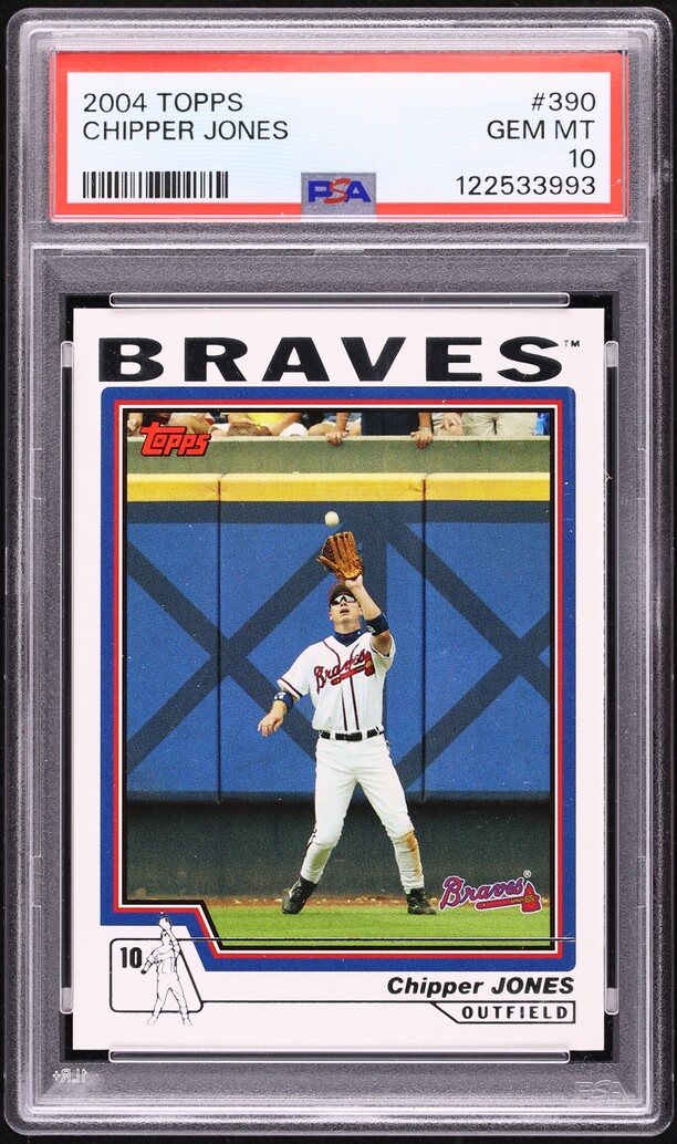 2004 Topps Chipper Jones #390 PSA 10 GEM MINT