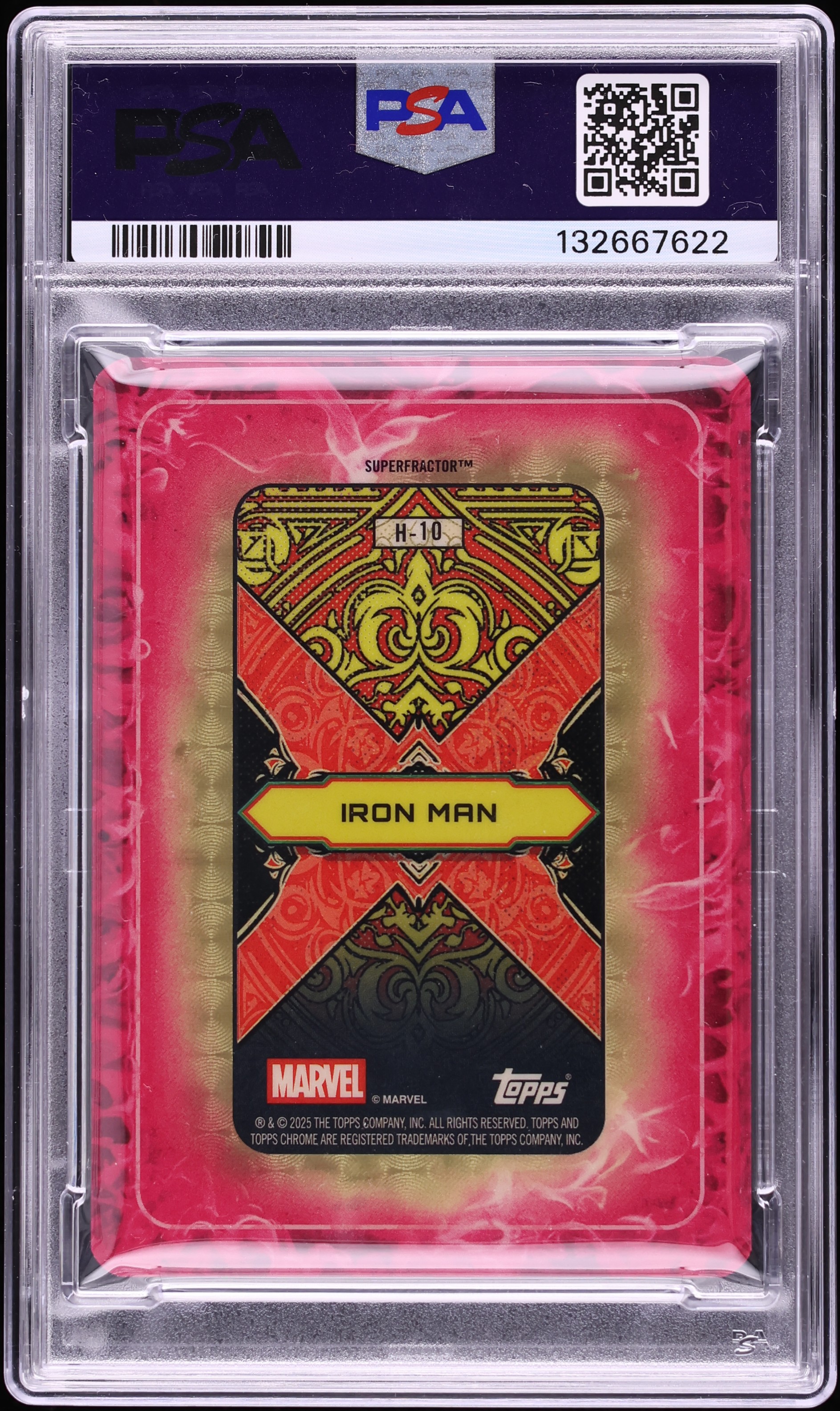 2025 Topps Mint Marvel Gambit's Deck Super Iron Man 1/1 #H10 PSA