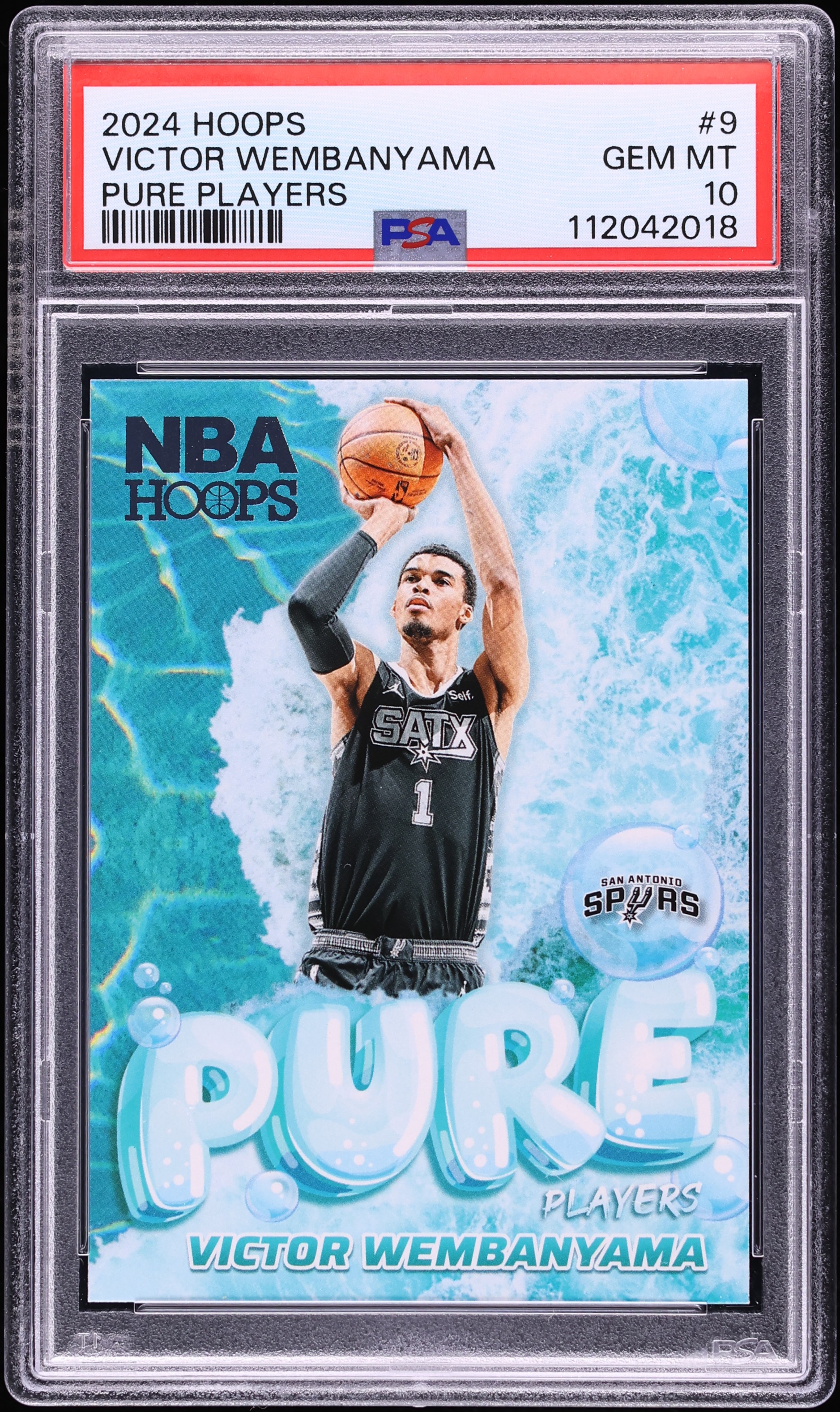 2024 Hoops Pure Players Victor Wembanyama #9 PSA 10 GEM MINT on