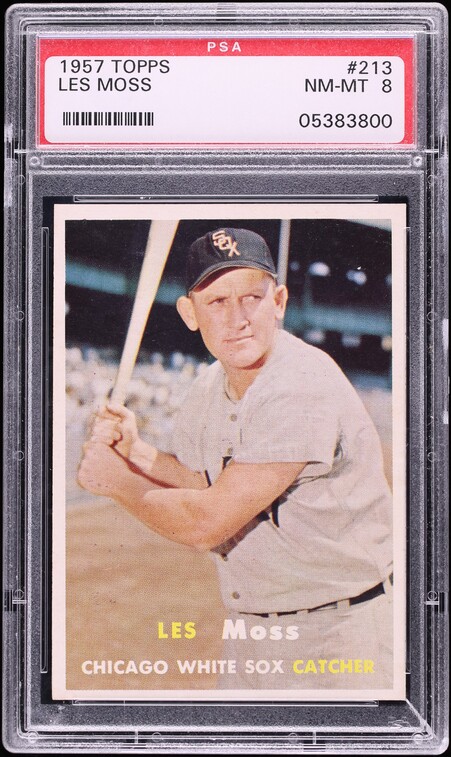 1957 Topps Les Moss #213 PSA 8 NM-MT