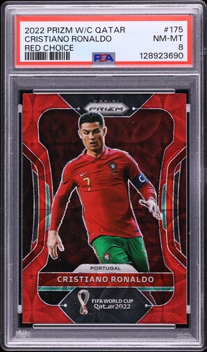 2022 Panini Prizm World Cup Qatar Red Cristiano Ronaldo /399 #175
