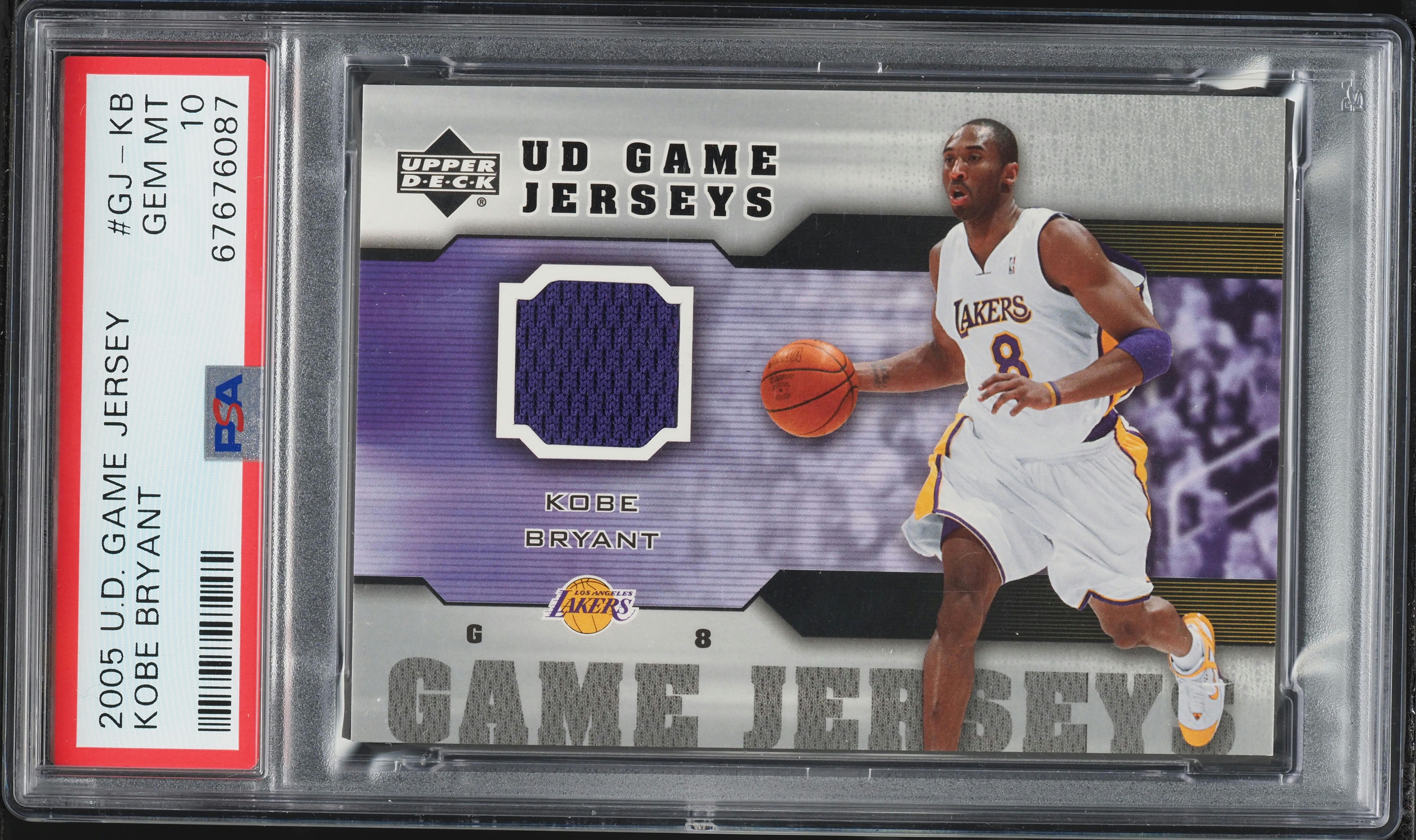 その他 Game Jersey Edition Silver UD kobe 2005 Upper Deck Game Jersey Kobe Bryant GAME-USED PATCH #GJ-KB PSA