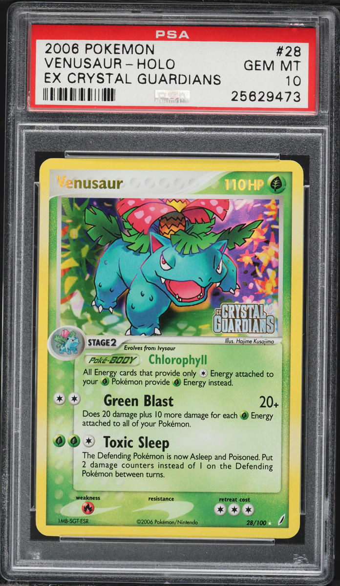 2006 Pokemon EX Crystal Guardians Holo Venusaur #28 PSA 10 GEM MINT