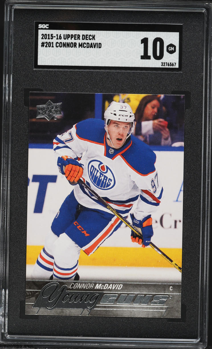 2015 Upper Deck Young Guns Connor McDavid ROOKIE #201 SGC 10 GEM MINT