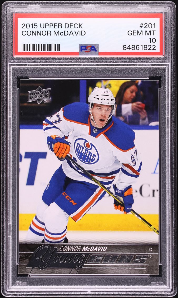 2015 Upper Deck Young Guns Connor McDavid ROOKIE #201 PSA 10 GEM MINT