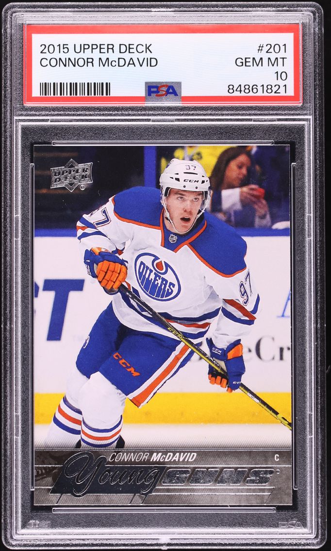 2015 Upper Deck Young Guns Connor McDavid ROOKIE #201 PSA 10 GEM MINT