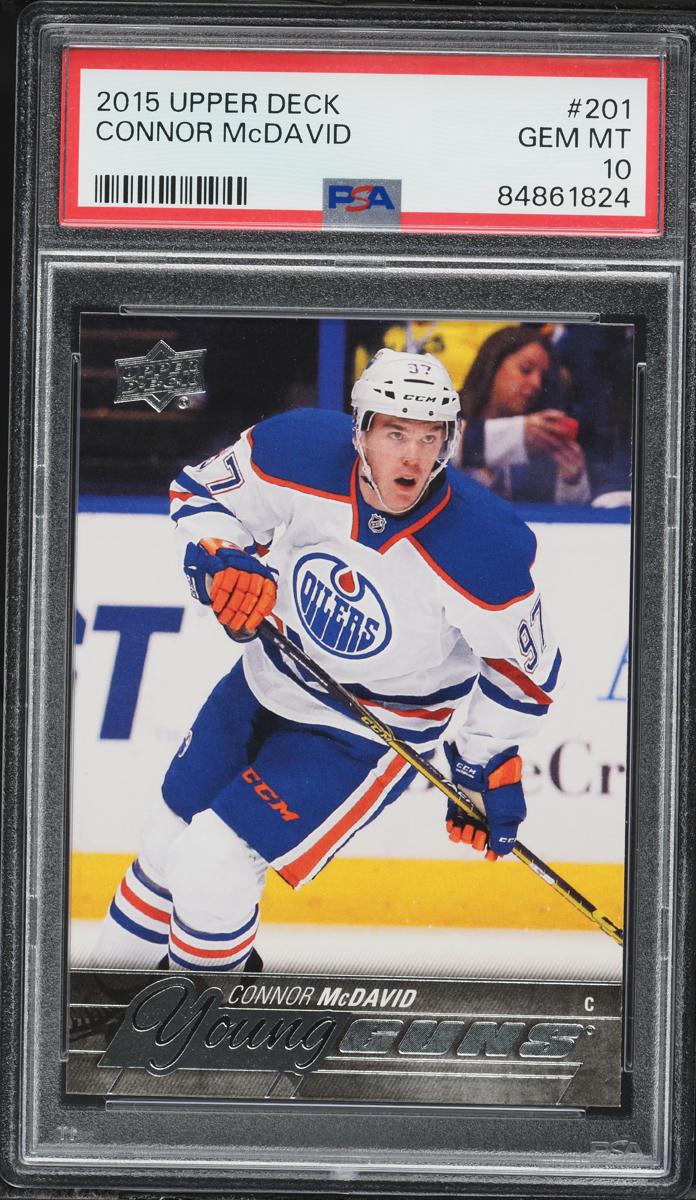 2015 Upper Deck Young Guns Connor McDavid ROOKIE #201 PSA 10 GEM MINT