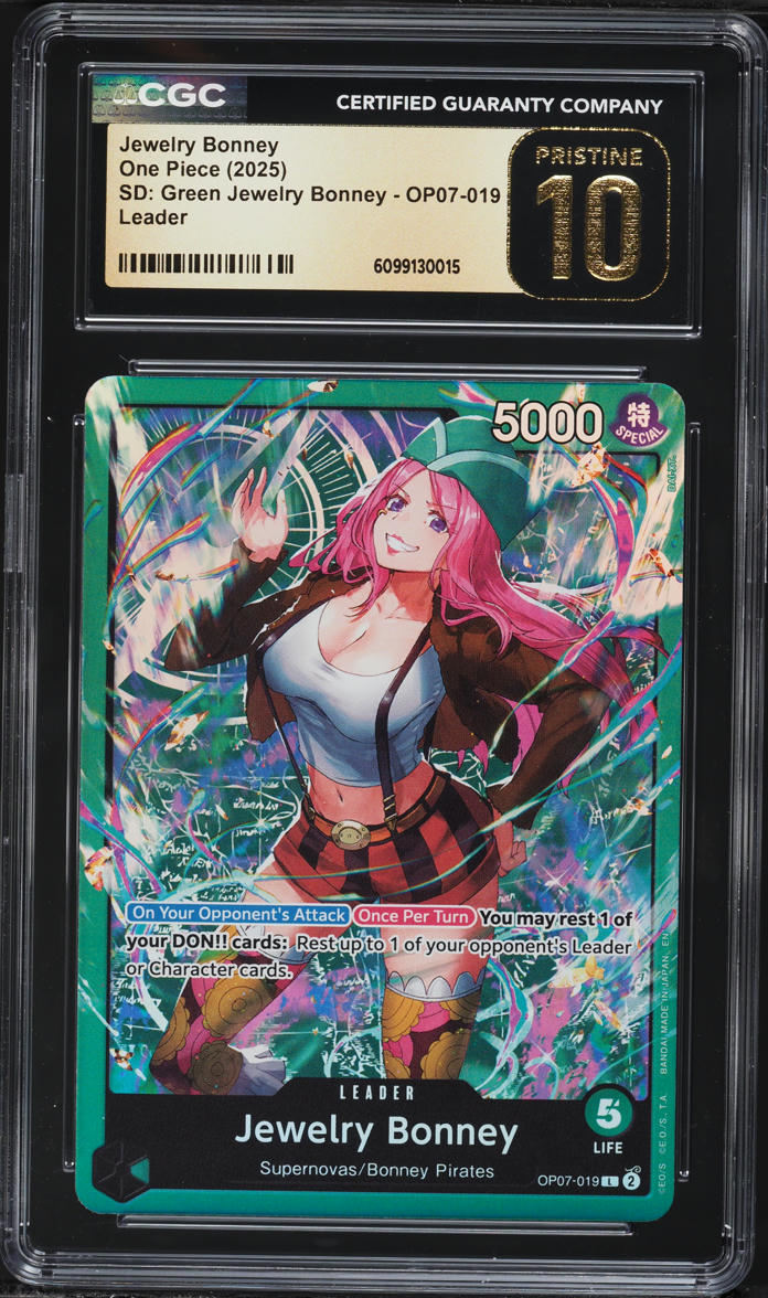 2025 One Piece SD: Green Leader Jewelry Bonney #OP07-019 CGC 10