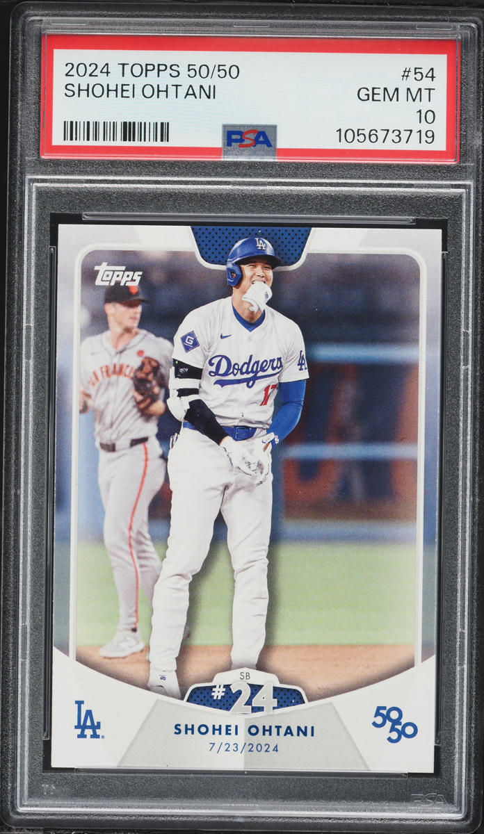 2024 Topps 50/50 Shohei Ohtani #54 PSA 10 GEM MINT on Fanatics Collect