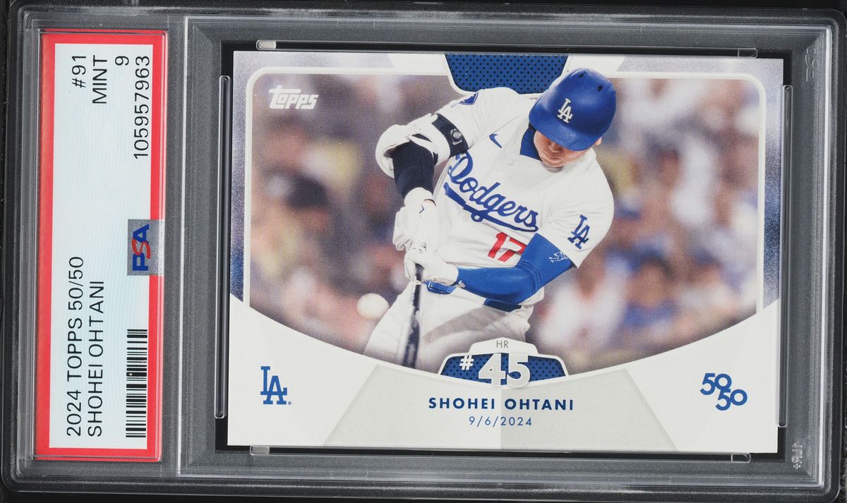 2024 Topps 50/50 Shohei Ohtani #91 PSA 9 MINT on Fanatics Collect